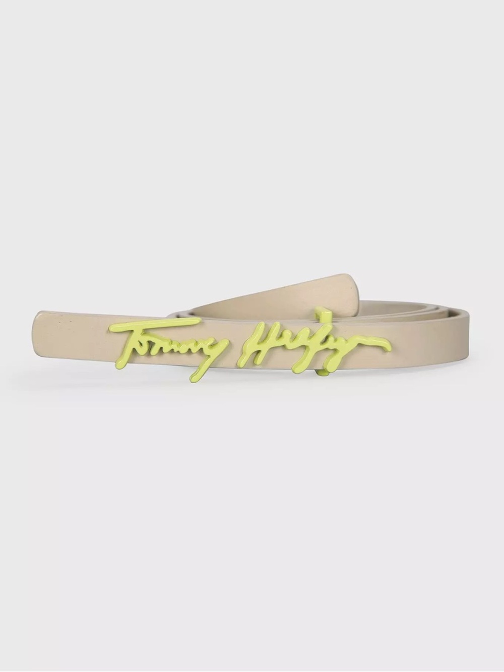 Tommy Hilfiger Beige Signature Belt Tommy Hilfiger A2